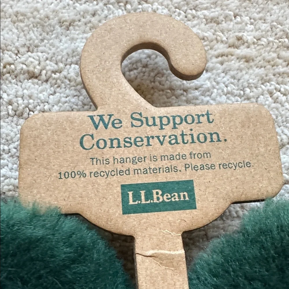 NWT L.L. Bean Toddler Animal Paws Slippers Maine Moose Green Brown  Size 9-10